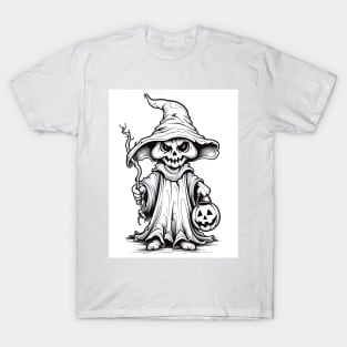 scary witch on white background T-Shirt